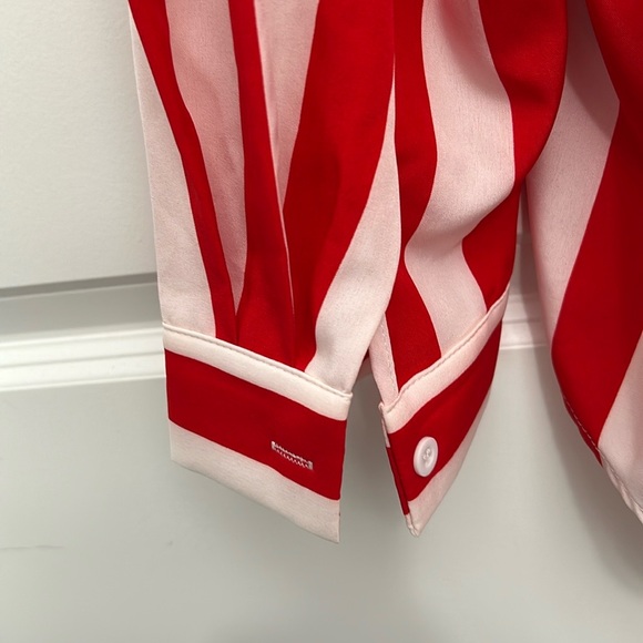 Red Striped Women's Top - Picture 4 of 4